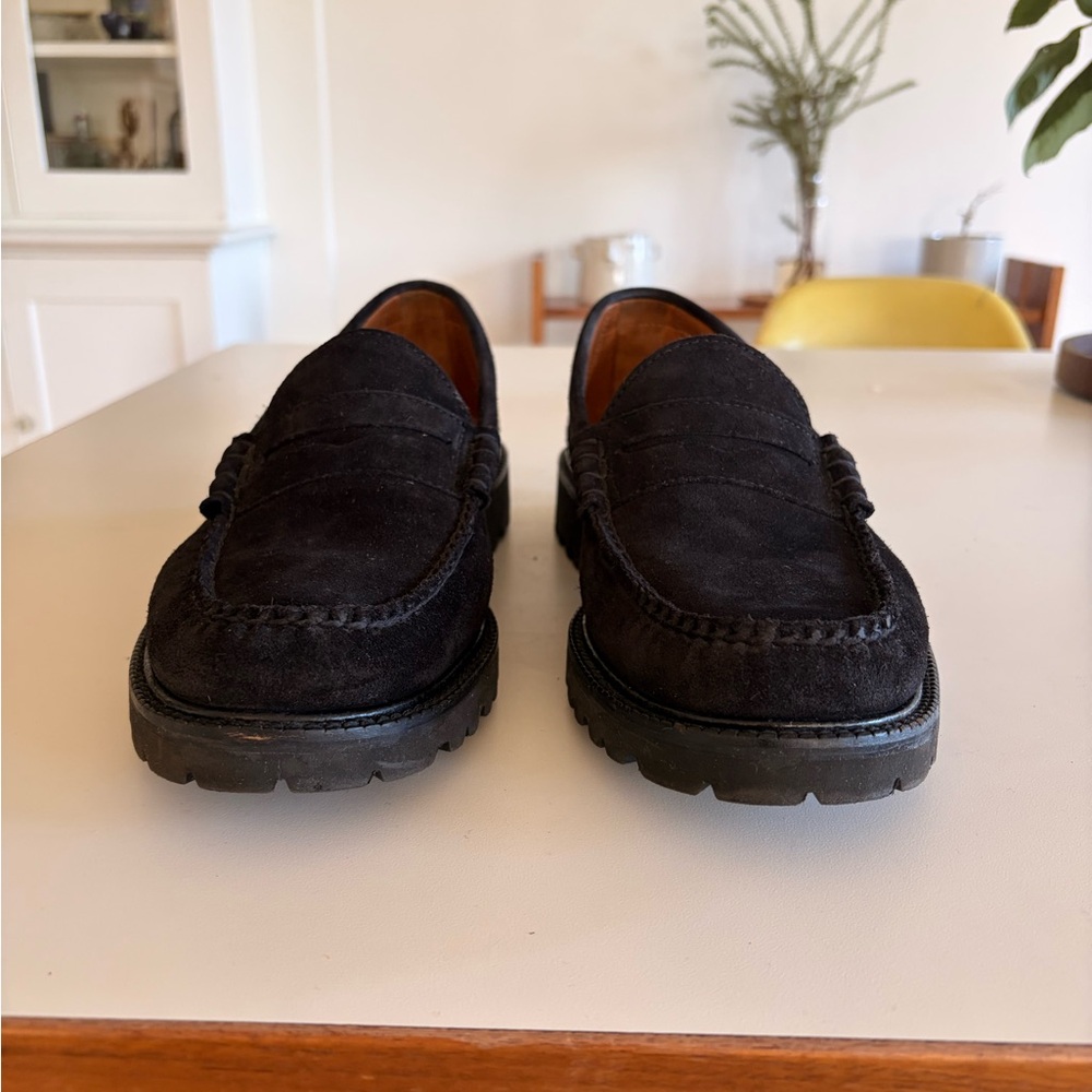 G.H. Bass & Co. x Madewell Black Suede Loafers